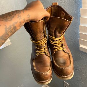 Red wing special j crew edition copper rough and tough moc toes